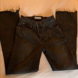 Black Madewell Cali Demi Boot Cut Jeans 25T